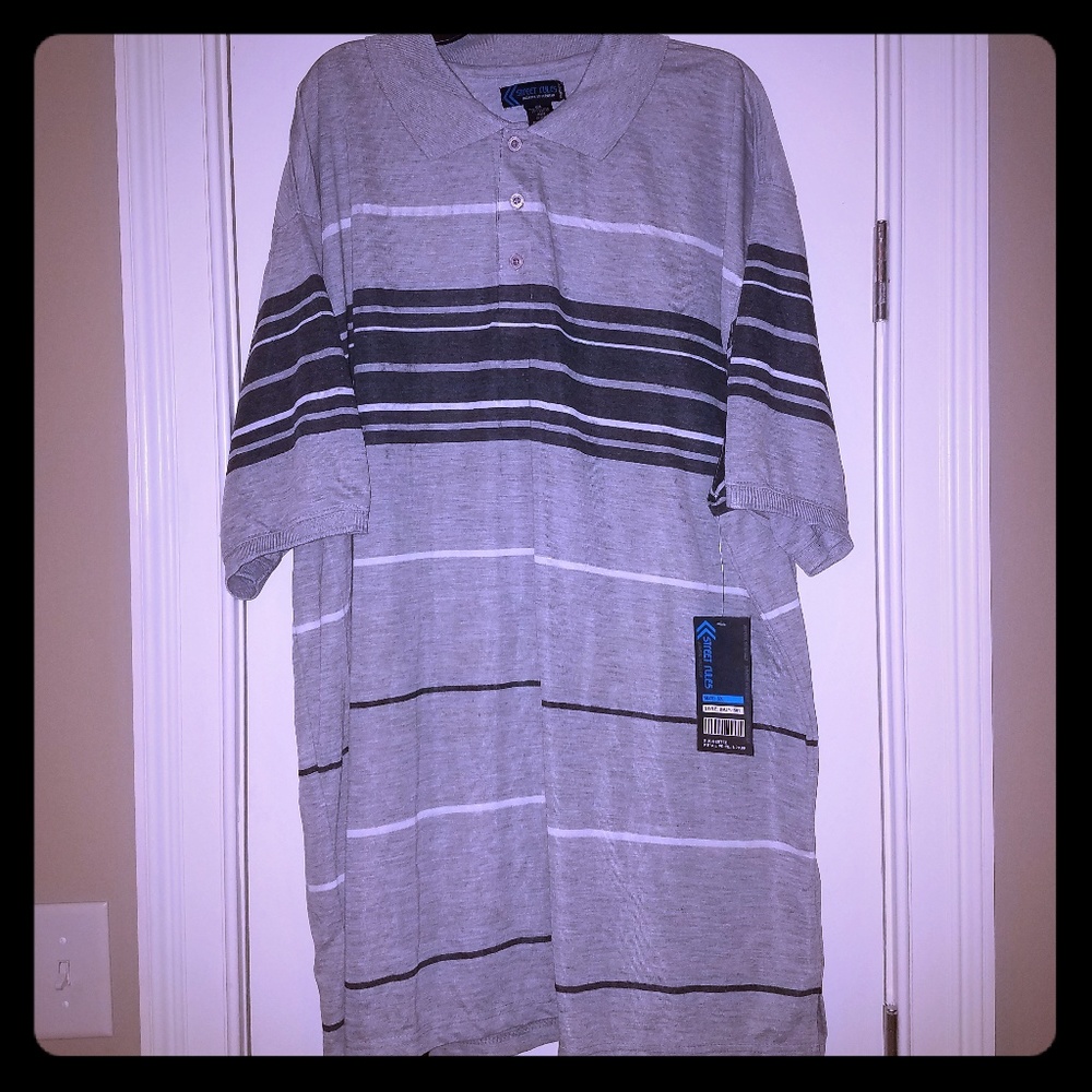 NWT Street Rules Striped Polo